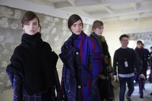 Backstage at Sacai RTW Fall 2018