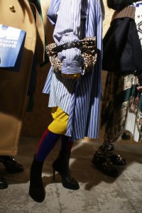 Backstage at Sacai RTW Fall 2018