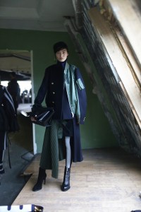 Backstage at Sacai RTW Fall 2018