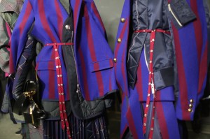 Backstage at Sacai RTW Fall 2018