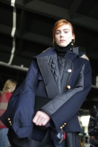 Backstage at Sacai RTW Fall 2018