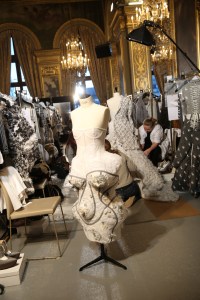 Backstage at Thom Browne RTW Fall 2018