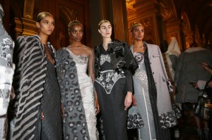 Backstage at Thom Browne RTW Fall 2018