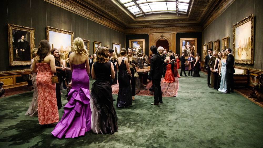 The scene at the Frick.