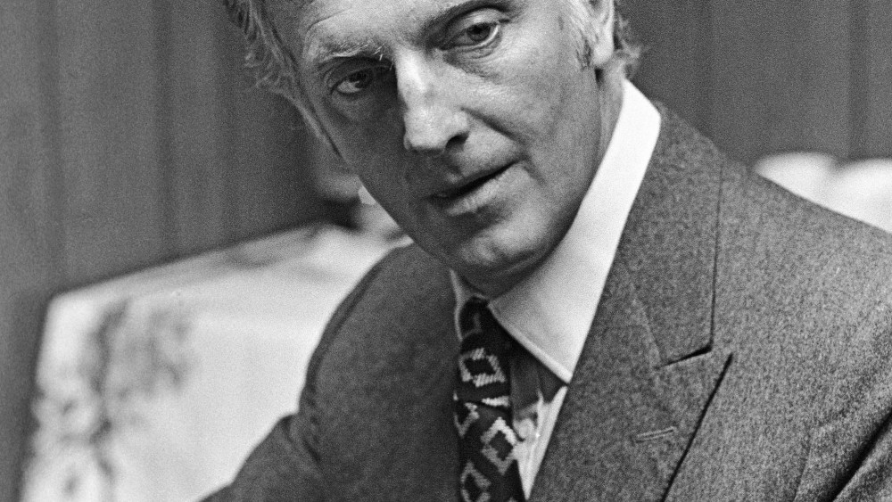 Outtake; Portrait of fashion designer Hubert de Givenchy sporting an Antigua suntan where he discussed work on his male commitments (shirts, ties, luggage and cosmetics) during an interview with Women's Wear Daily on March 17, 1970 in New York.Article title: "Eye"