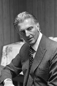 Outtake; Portrait of fashion designer Hubert de Givenchy sporting an Antigua suntan where he discussed work on his male commitments (shirts, ties, luggage and cosmetics) during an interview with Women's Wear Daily on March 17, 1970 in New York.Article title: "Eye"