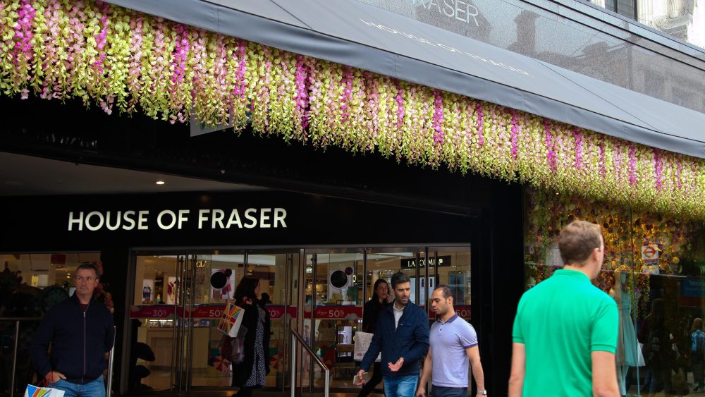 British department store House of Fraser.