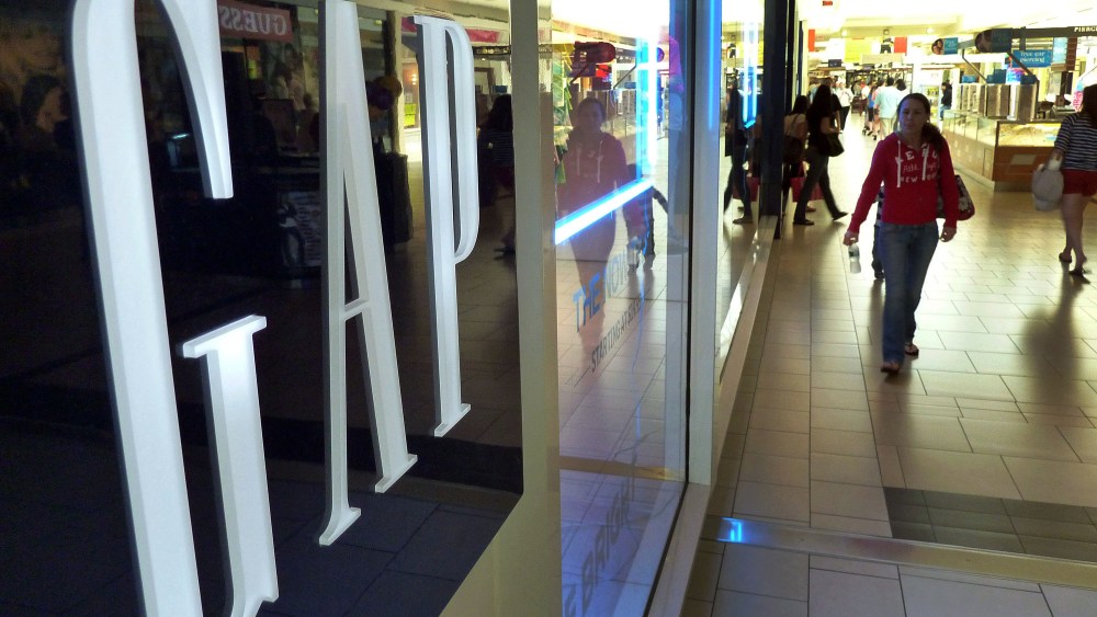 Shoppers walk by the GAP store at a shopping mall in Peabody, Mass. Doris Fisher and her late husband Donald founded the Gap in San Francisco in 1969. Gap Inc. has grown to include Banana Republic and Old Navy brands, among others, and operates over 3,000 stores across the world. Fisher is 42nd on Forbes's 2012 400 listUS--Forbes List-Self-Made Women, Peabody, USA