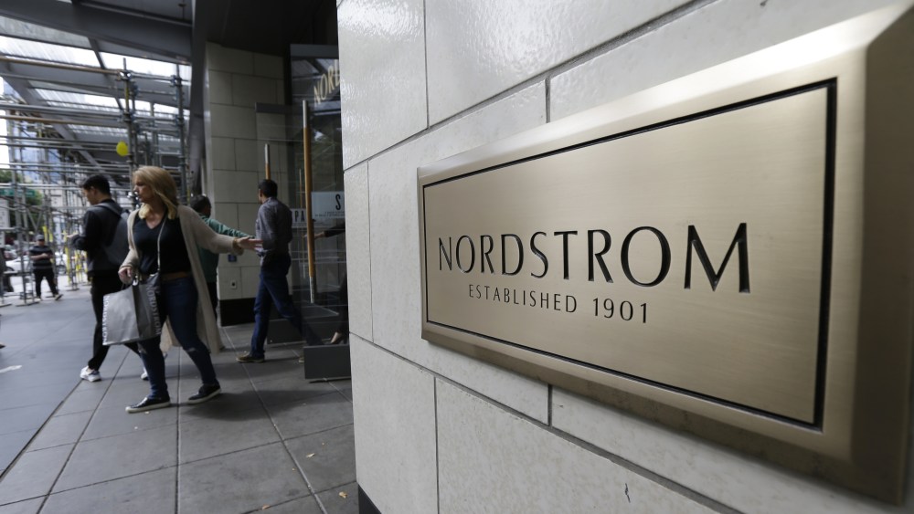 Shoppers come and go from Nordstrom Inc.'s flagship store in downtown Seattle. Nordstrom, Inc. reports earnings Thursday, Nov. 9, 2017Earns Nordstrom, Seattle, USA - 13 Sep 2017