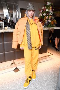 In the US: Exclusive - Premium Rates Apply. In the UK and Germany: Exclusive - No Minimums Mandatory Credit: Photo by Joe Schildhorn/BFA/REX/Shutterstock (9219602r) Billie Eilish Glamour Women of the Year, New York, USA - 12 Nov 2017