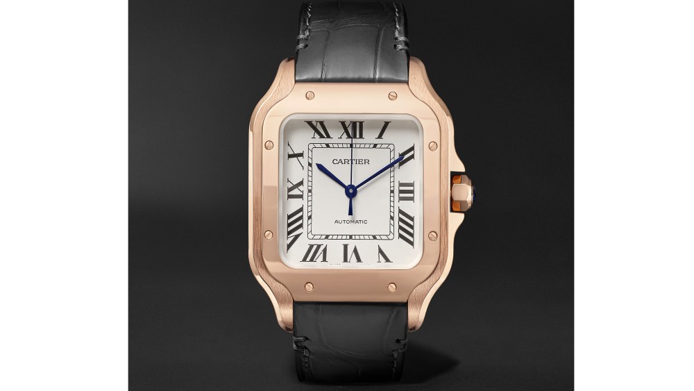 A Santos de Cartier watch launching on Mr Porter