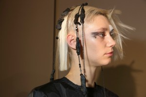 Backstage at Yohji Yamamoto RTW Fall 2018