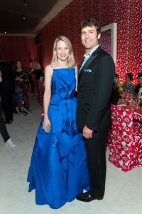 SAN FRANCISCO, CA - April 25 -  Marissa Mayer and Zachary Bogue attend SFMOMA Modern Ball 2018 on April 25th 2018 at SFMOMA in San Francisco, CA (Photo - Drew Altizer)