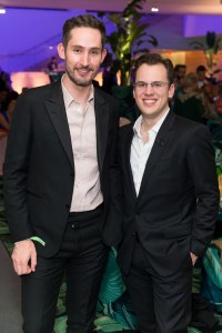 SAN FRANCISCO, CA - April 25 -  Kevin Systrom and Mike Krieger attend SFMOMA Modern Ball 2018 on April 25th 2018 at SFMOMA in San Francisco, CA (Photo - Devlin Shand for Drew Altizer Photography)