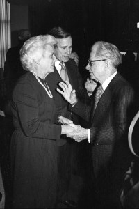 Barbara Bush at the Vice President Reception at the 1981 Inauguration.