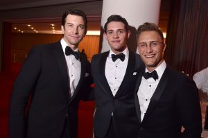 Andy Karl, Casey Cott and Nathan Johnson