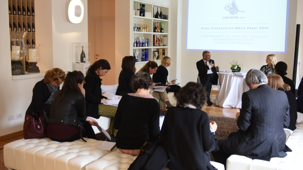 Chalhoub Group's sixth white paper study presentation in Milan.