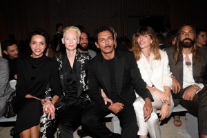 Jury head Haider Ackermann with Farida Khelfa, Tilda Swinton, Lou Doillon and Ben Gorham.