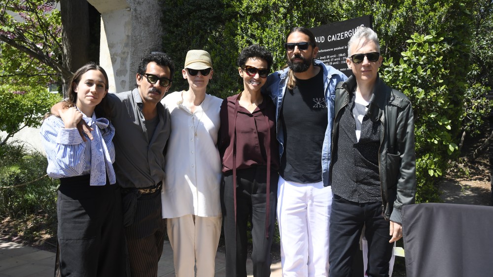 Delfina Delettrez, Haider Ackermann, Farida Khelfa, Tilda Swinton, Ben Gorham and Jefferson Hack on jury duty in Hyères.
