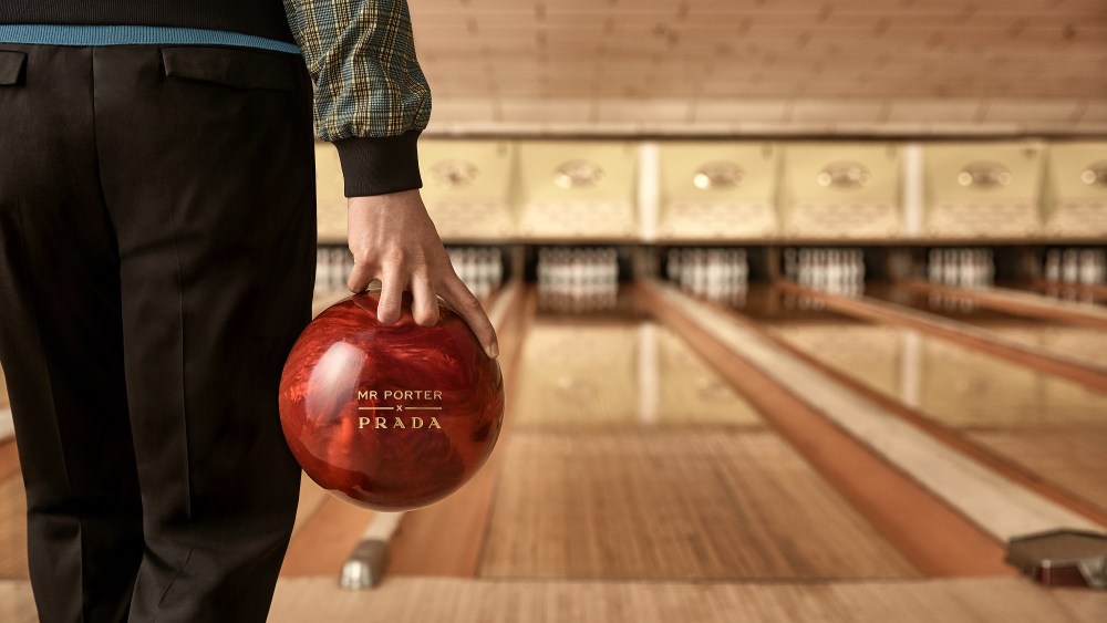 A visual for the Mr Porter x Prada range