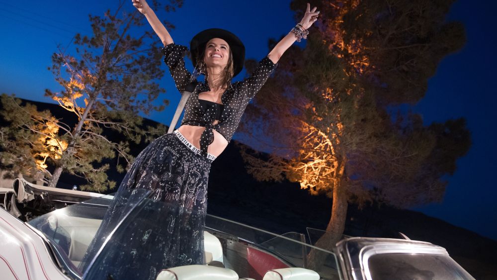 Alessandra Ambrosio Dior Sauvage party, Pioneertown, USA - 12 Apr 2018