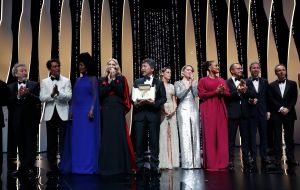 Winners pose during the Closing Awards Ceremony of the 71st Cannes Film Festival, in Cannes, France, 19 May 2018. The Golden Palm winning movie will be screened at the closing ceremony.Closing Award Ceremony - 71st Cannes Film Festival, France - 19 May 2018
