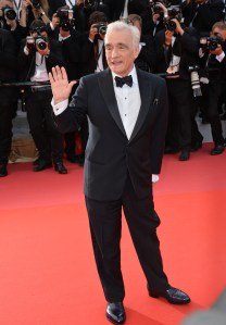 Martin Scorsese in a Giorgio Armani tuxedo.