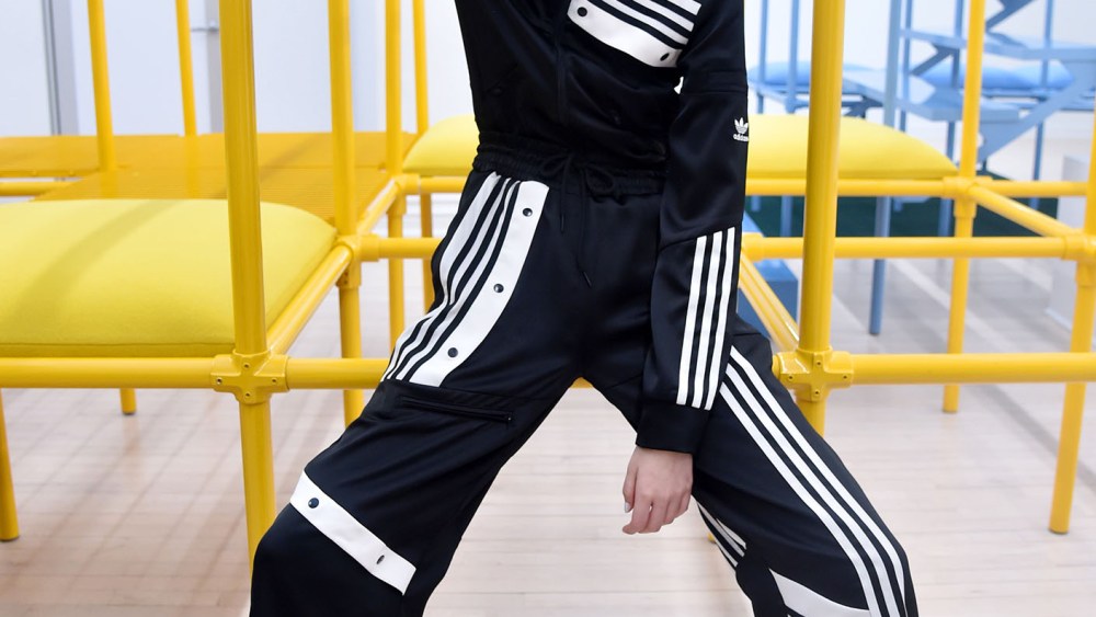 A look from Adidas Originals By Danielle Cathari RTW Fall 2018.