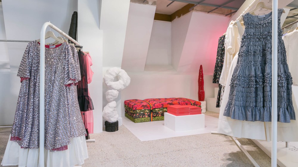 The Molly Goddard x Tim Walker installation at Dover Street Market