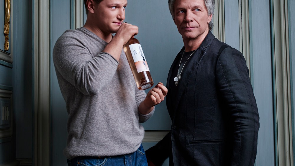 Jesse Bongiovi, Son of Jon Bon Jovi, on Rosé Line Diving Into Hamptons Water