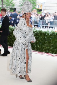 Rihanna in Maison Margiela.
