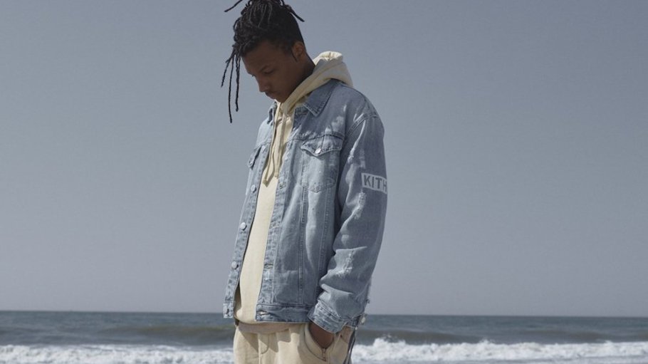 kith denim on the beach
