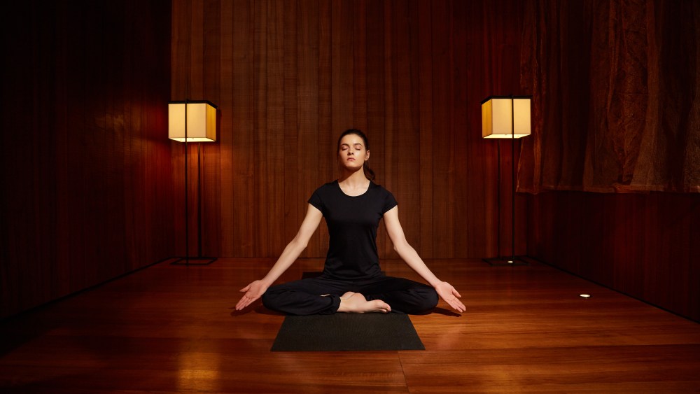 The Woolmark Company's yoga outfit for Mandarin Oriental Milan