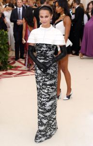 Alicia Vikander in Louis Vuitton, Met Gala 2018