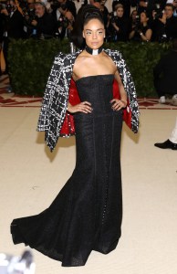 Tessa Thompson in Thom Browne, Met Gala 2018