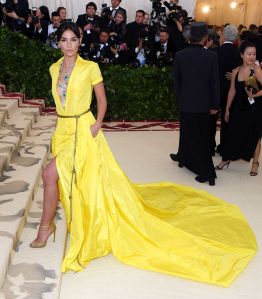 Lily Aldridge in custom Ralph Lauren Collection, Met Gala 2018