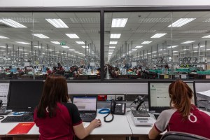 Employees document and monitor the flow of gemstones and jewelry parts.