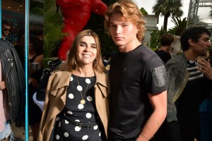 Carine Restoin-Roitfeld and Jordan Barrett