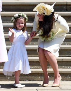 Catherine Duchess of Cambridge and her daughter Princess Charlotte