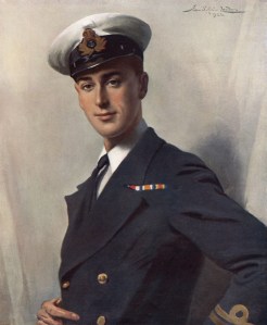 Lord Louis Mountbatten (1900 - 1979) 1st Earl Mountbatten of Burma A Portrait Painted by John St Helier Lander and Reproduced in the Illustrated London News On the Occasion of His Marriage to Lady Edwina Ashley On 18 July 1922 1922
