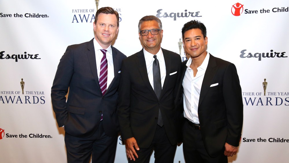 Honorees Willie Geist, Manny Chirico and Mario Lopez.