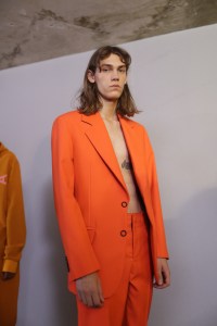 Backstage at Acne Studios Men's Spring 2019