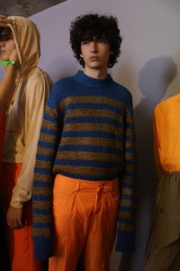 Backstage at Acne Studios Men's Spring 2019