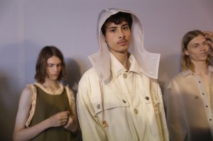 Backstage at Acne Studios Men's Spring 2019