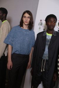 Backstage at Acne Studios Men's Spring 2019