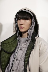 Backstage at Christopher Raeburn Men's Spring 2019