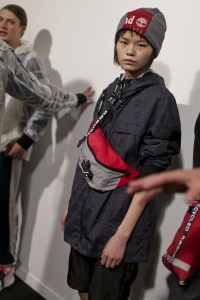 Backstage at Christopher Raeburn Men's Spring 2019