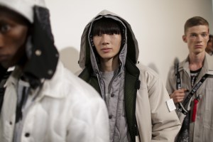 Backstage at Christopher Raeburn Men's Spring 2019