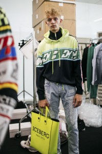 Backstage at Iceberg Men's Spring 2019