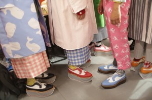 Backstage at Thom Browne Men's Spring 2019